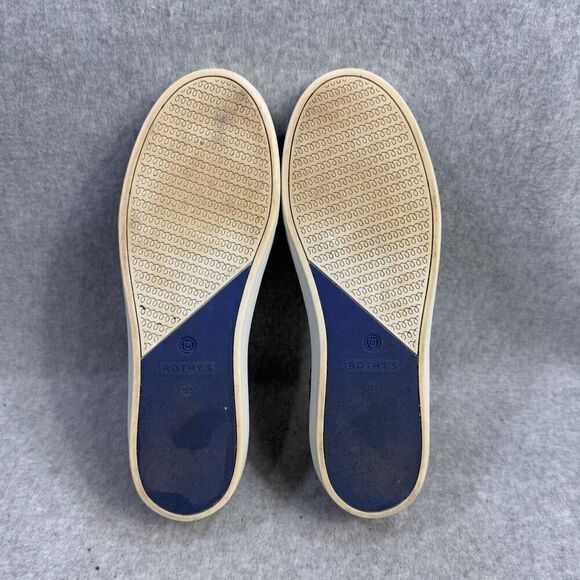 Rothys Shoes Womens Size 10.5 Blue Camo Slip On The Original Sneaker Casual Knit - Picture 8 of 9